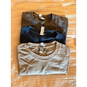 Next Level Apparel T-Shirt Bundle Mens Small Olive Navy Tan